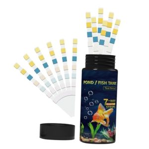 Aquarium-Testkits | 5 Stück Wasserqualitäts-Teststreifen für Aquarien, Wasserteststreifen für Fischteiche, Wasserhärte-Testgerät, Wassertest-Kit, Aquarien-Wassertester, Teich-Wassertest-Kit, Wasserqualitäts-Testset