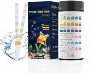 Aquarium-Testkits | 7 in 1 Aquarium Testset für Süß- und Salzwasser, 1 Streifen Fischbecken Wasser-Testkit, Fischbecken Teich Wasserqualitäts-Teststreifen für präzise Messungen