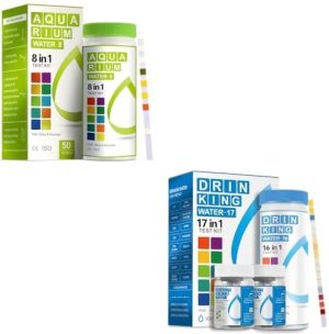 Aquarium-Testkits | 8-in-1 Aquarien-Testkit 50 Streifen + Komplettes Wassertestkit 100 Streifen