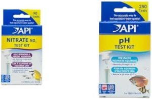 Aquarium-Testkits | API 9-Test Nitrat- und 25-Test pH Aquarien-Wassertest-Kits für Süßwasser- und Salzwassertanks