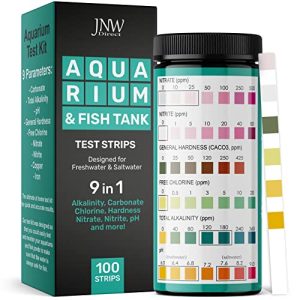 Aquarium-Testkits | Aquarium-Teststreifen – 9-in-1 Aquarium-Testkit mit E-Book – Aquarium-Wassertestkit mit schnellen und genauen Teststreifen für Aquarien – 100 Teststreifen von