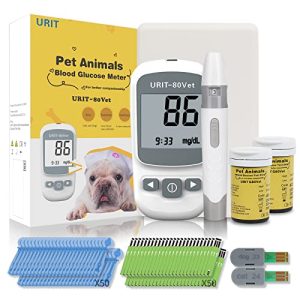 Aquarium-Testkits | Blutglukosemessgerät für Hunde und Katzen mit 50 Teststreifen, Blutzuckerüberwachungsset, Blutzuckermonitoringsystem für Diabetes bei Hunden/Katzen.