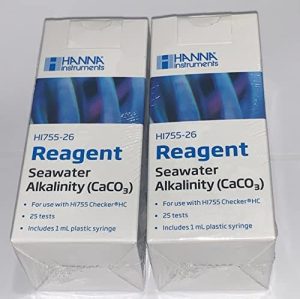 Aquarium-Testkits | Checker (2) Hanna Instruments Hi755-26 Reagenz (5 Tests) für Alkalinität Hi755, für Salzwasser-Alkalinität, präsentiert von Magnum Media