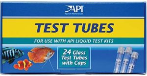 Aquarium-Testkits | Ersatz-Testrohre mit Kappen für jedes Aquarien-Testset, einschließlich des Süßwasser-Master-Testsets, 24er-Packung