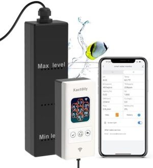 Aquarium-Testkits | Neuester Smart Aquarium Monitor All-in-One Ph/Orp/Salz/S.G/Tds/Ec/Temp 24H Online Süßwasser- und Salzwasserfischtank Tester (Wifi-Version)