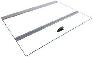 Aquariumabdeckungen | Glasüberdachung 2-teiliger Satz für Marineland Perfecto 70/75/90/110 Gallonen 48×18 Aquarium Fischtank (Jedes Stück misst 22,68 x 16,93 x 0,16 Zoll), Weiß, Ein Paket