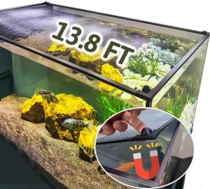 Aquariumreiniger | 13,8 Fuß DIY Magnetisches Fisch-Aquarium Anti-Sprung-Netzcover, Netzbildschirm-Abdeckung für Aquarien, Aquarienabdeckung verhindert, dass Fische und Reptilien herausspringen