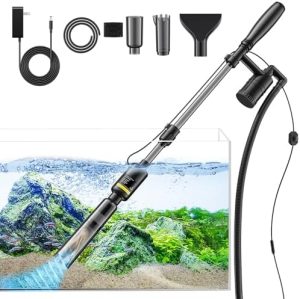 Aquariumreiniger | Aquariumreiniger – Aquarienkiesreiniger, 53 GPH/32 W elektrische Aquariumreinigungswerkzeuge, einstellbarer Wasserfluss Aquarienreiniger-Kit, Schildkröten- und Betta-Fisch-Aquariumreiniger zum Waschen von Sand und Wasserwechsel.