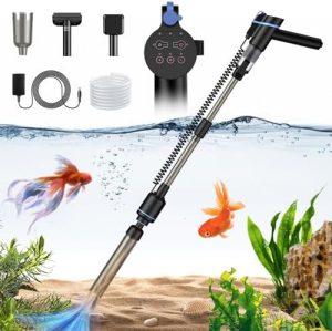 Aquariumreiniger | Aquariumreiniger, elektrischer Aquarien-Sauger mit verstellbarem Wasserfluss und automatischer Abschaltung (Gv)