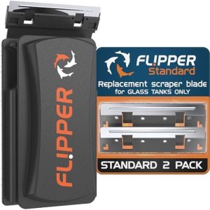 Aquariumreiniger | Flipper Cleaner – 2-in-1 Magnetischer Aquarienglasreiniger – Fischtankreiniger – Scheuermittel & Schaber Aquarienreinigungswerkzeuge – Fischtankreiniger Standard