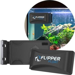 Aquariumreiniger | Flipper Cleaner Float – 2-in-1 Schwimmender Magnetischer Aquarienglasreiniger – Fischglasreiniger – Scheuermittel & Schaber Aquarienreinigungswerkzeuge – Schwimmender Fischglasreiniger, Standard