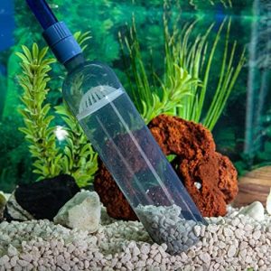 Aquariumreiniger | Gravel Vacuum für Aquarium – Fischtank Kiesabsauger – Aquarium Siphon – 2,4 Meter lang mit Minnaunetz