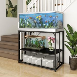 Aquariumständer | 4-Gallonen-Aquariumständer – Verstellbarer Fischtankständer, robuster Metallständer für Reptilienbecken zur Aufbewahrung von Zubehör, Schildkrötenzucht-Tankregal, 93 cm L x 47 cm B x 75 cm H