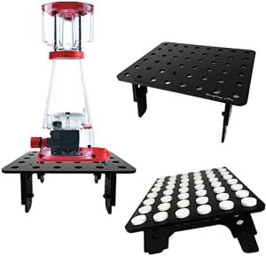 Aquariumständer | Korallen Frag Rack Ständer/Skimmer Ständer/Multi-Funktionsständer (9″ x 7″ Schwarz / 3 Frags)