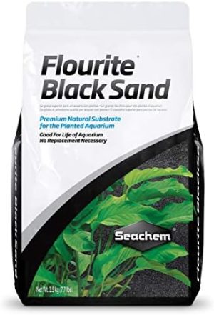 Aquariumsubstrat | Fluorit Schwarzer Sand Substrat, 3,5 kg