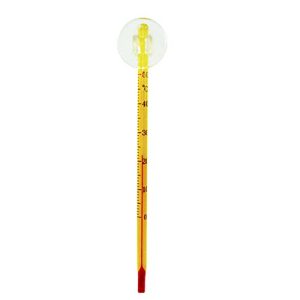 Aquariumthermometer | 2 Stile Glasfisch für Thermometer -4 ºC Meerwasseraquarium Saugfuß Quadrat/Schwimmtemperatur