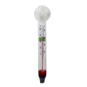 Aquariumthermometer | 2 Stile Glasfische für Thermometer -4 ºC Meeresaquarium Saugfuß Quadrat/Schwimmtemperatur