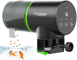 Automatische Futterspender | Automatischer Fischfütterer für Aquarium: Automatischer Fischfutterspender mit Timer für kleine Tanks, Betta und Schildkröten – Batteriebetriebene Selbstfütterung für Flocken im Urlaub