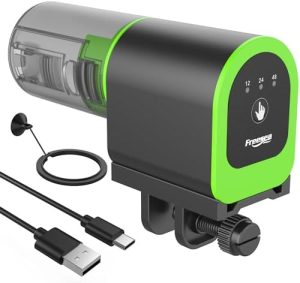 Automatische Futterspender | Automatischer Fischfütterer für Aquarium: Kleiner USB-aufladbarer Urlaubs-Auto-Fischfutterspender mit Timer