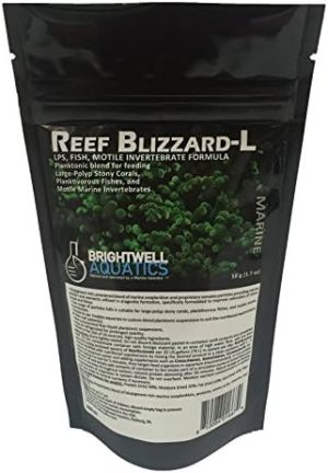 Essen | Reef Blizzard L – Pulverisierte planktonische Futtermischung zur Fütterung großer Steinkorallen und planktonfressender Fische, 50 g