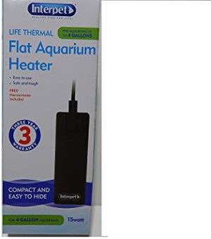 Aquariumthermometer | Leben Thermo-Flach-Aquariumheizer mit kostenloser Thermometerstreifen 3 Jahre Garantie