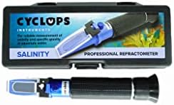 Aquarium-Hydrometer | Professioneller Salinitäts Premium-Refraktometer für Meerwasser, Meerfischhaltung, Aquarien, Pools und Tanks -1 Ppt Salinitätsprüfer mit automatischer Temperaturkompensation (ATC)