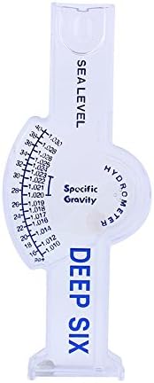 Aquarium-Hydrometer | Salzgehalt Tester, Präziser automatischer Hydrometer für Salzwasser, genauer Meeres-Hydrometer, Aquarien-Marine-Salzgehalt-Meter für Fischteichwasser, Salzwasser, Süßwasser.