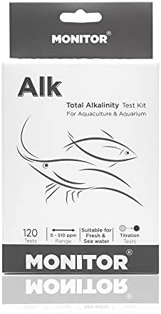 Aquarium-Testkits | Generisches Alkalinitäts-Testkit (12 Tests) – Überwachen Sie die Wasserqualität in Aquarien und Aquakultur