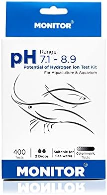 Aquarium-Testkits | Generisches Monitor-Ph 7,1-8,9 Testkit (4 Tests) – Überwachen Sie die Wasserqualität in Aquarien und Aquakulturen