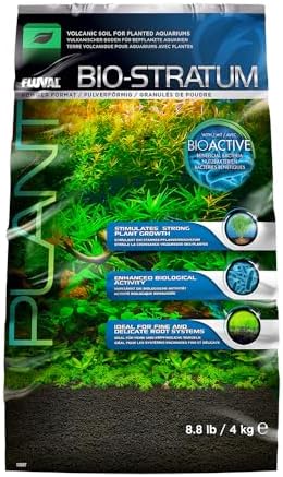 Aquariumsubstrat | 12697 Natürlicher mineralreicher vulkanischer Boden Bio-Stratum für bepflanzte Aquarien, 4 kg – Aquariensubstrat für gesundes Pflanzenwachstum, Entwicklung und Farbenpracht