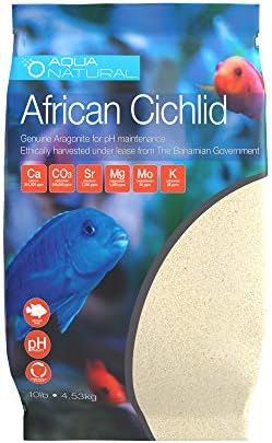 Aquariumsubstrat | Afrikanische Cichliden Aragonit 1 lb, Sand für Aquarium