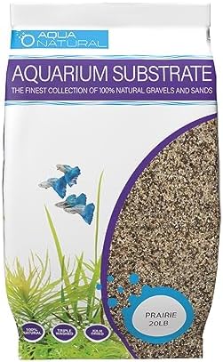 Aquariumsubstrat | Aqua Natural Prairie Sand 2Lb Substrat für Aquascaping, Aquarien, Vivarien und Terrarien