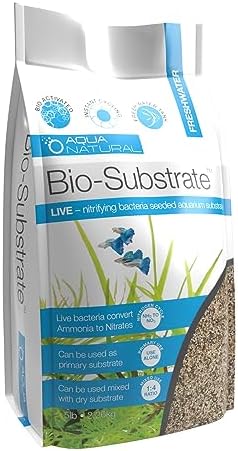 Aquariumsubstrat | Aqua Natural Prairie Sand Bio-Substrat 5Lb für Aquarien, Sand mit Start-Up bioaktiven nitrifizierenden Bakterien.