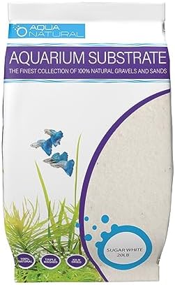 Aquariumsubstrat | Aqua Natural Zuckerweißer Sand 2 kg Substrat für Aquascaping, Aquarien, Vivarien und Terrarien